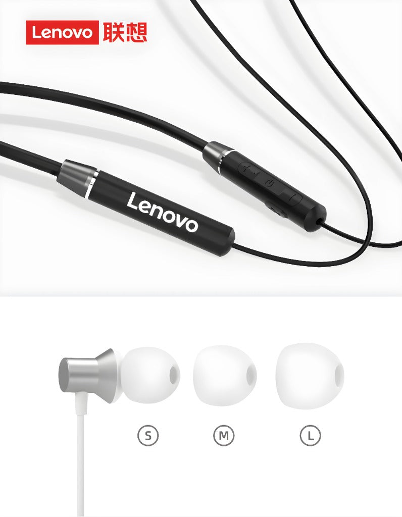 Lenovo Wireless Neckband HE05X Magnetic Earphones